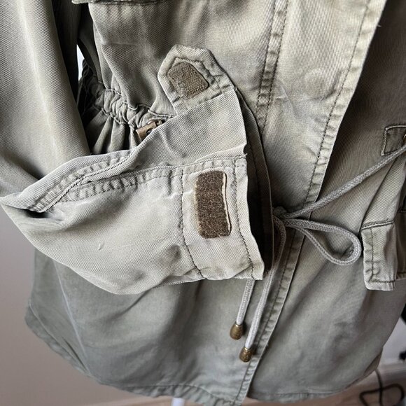 🫒Buffalo David Bitton Military Anorak Jacket - Army Green Utility Sz M!! - Picture 9 of 14